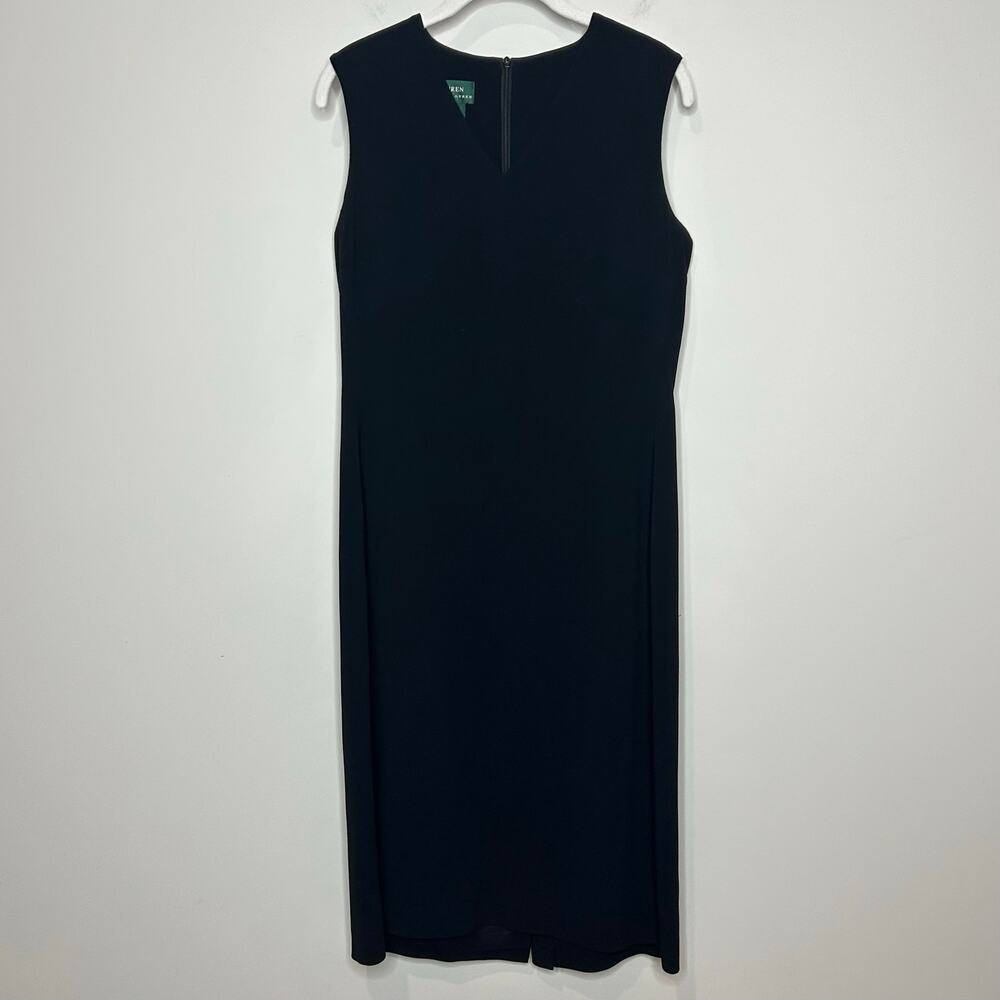 Lauren Ralph Lauren Black Sheath Dress Size 6 Sleeveless Professional Office